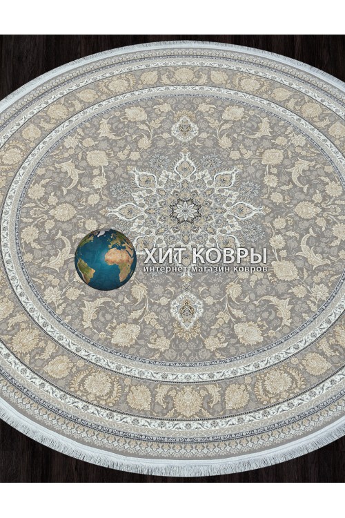 Иранский ковер Adrina 153129 Серый круг